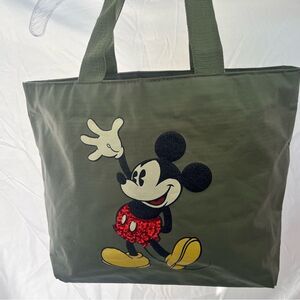 Mickey Mouse Olive Green Tote Bag Vintage